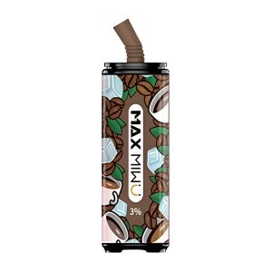 Max Miwu Coke Tin Disposable E-cigs 3600 Puff # Raw Coconut Latte